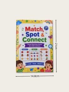 Children's Matching Educational Learning Book, Line Matching Practice Workbook, Observation Training Activity Manual, Home Learning Supplies, Back To School Learning Materials, Teacher Classroom Reward Notebook, Christmas/New Year Holiday Learning Gift - Multicolor - View 11