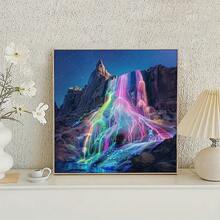 1pc - DIY Handmade 5D Diamond Painting Kit, Suitable For Adults And Beginners, Craft Supplies, Applicable For Living Room, Bedroom, Office, Wall Decor Art. - round diamond - View 3
