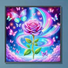 1pc - DIY Handmade 5D Diamond Painting Kit, Suitable For Adults And Beginners, Craft Supplies, Applicable For Living Room, Bedroom, Office, Wall Decor Art. - round diamond - View 3