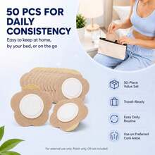 10/50/100/200 buah Plester Pusar Minyak Jarak Sekali Pakai, Terbuat dari Kain Non-Woven yang Bernapas, Unisex - Berbagai Gaya - View 4