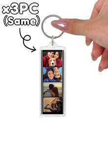 Customized Personalized Film Strip Photo Keychain-Perfect For Valentine's Day, Birthdays, Christmas, Anniversaries, And Cherishing Wonderful Memories. - Multicolor - View 13