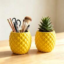 3D Printed Creative Pineapple Succulent Planter, Mini Succulent Cactus Pot, Plant Container, Summer Popular Tropical Style Desktop Decor, Creative Gift For Plant Lovers' Balcony And Windowsill - 1 - View 8