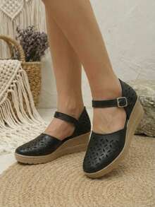 Women Wedges & Platform - Graphite Black - View 4
