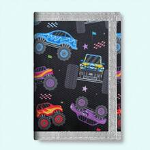 3-Fold Travel Wallet, 1pc Hook Wallet, Car Style, Slim Compact Wallet, Coin Purse Card Holder - Zipper Pocket, Ideal Gift Choice, Back To School Season, Birthday Gift - Multicolor - View 3