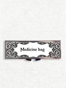 「Medicine Bag」印花藥盒，復古歐式藥丸分藥盒，便攜式藥丸分藥盒，精準 1-2 顆藥丸分藥盒，便利藥物收納盒，易用設計，塑膠材質，便攜旅行藥盒，分藥盒，大容量藥物盒，返校季，返校禮物，母親節禮物，萬聖節，聖誕禮物 - 彩色 - 查看 10
