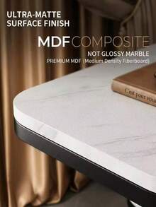 NEW 1 Piece Of Light, Luxurious, Double-Layer C-Shaped Side Table, Imitating A Marble Pattern, Suitable For A Side Table By The Sofa In The Living Room And A Small Coffee Table - Multicolor - View 5