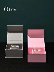 Oirlv Luxury Jewelry Storage Box Detachable Ring Organizer Multi-Compartment Jewelry Display Box Home Storage Wedding Proposal Gift Jewelry Box - Jewelry Box + Outer Box - View 4