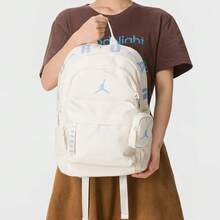 Nike Jordan 20L Logo Polyester Backpack Medium Unisex White - White - View 2