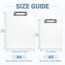 1 Set A4/A5 Transparent Clipboard Folder With Metal Clip, Gold And Silver Options, Suitable For Nurses, Students, Office And Restaurant Use, Applicable For Notes, Forms, Documents And Drawing - Multiple Styles - View 6