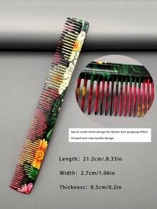 Fashion Pattern Hair Cutting Comb, High-Quality Hair Comb, Essential Salon Hairdressing Comb, Tail Comb, Unisex Hair Comb, Multiple Styles Available - Multicolor - View 8