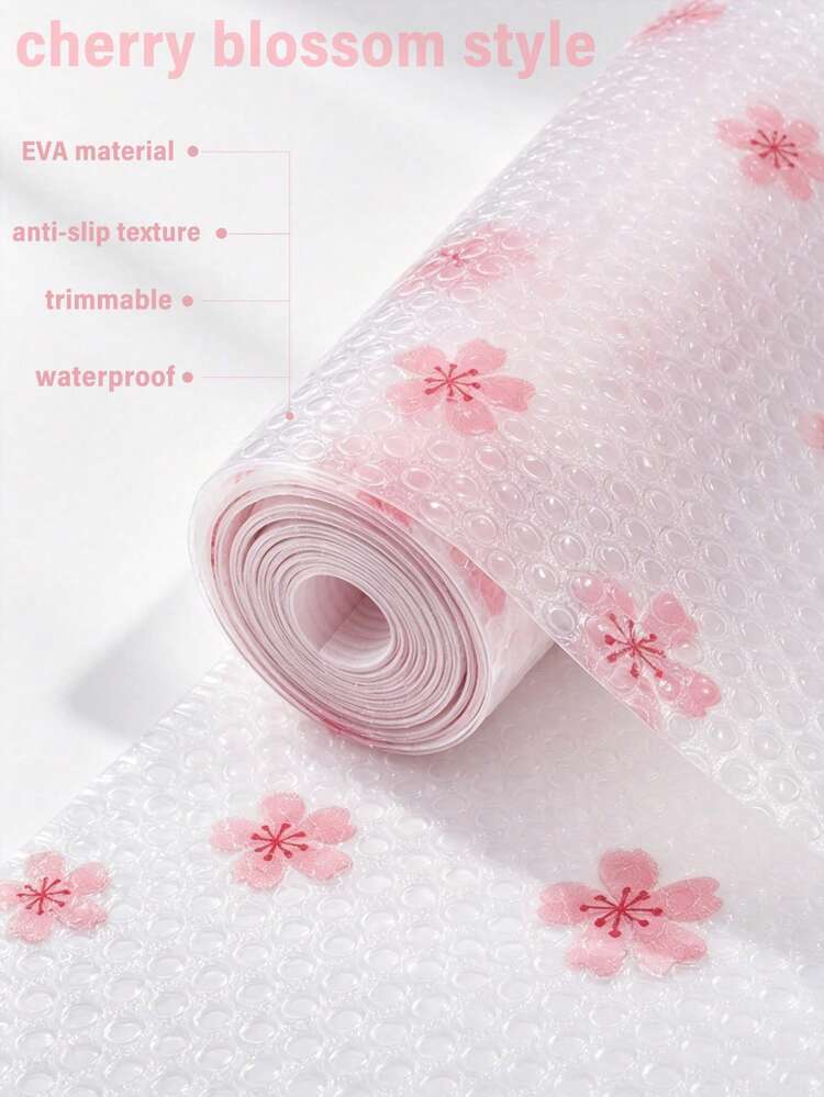 1 Roll EVA Material Fresh Daisy Pattern Drawer Liner, Waterproof, Multi-Purpose Cabinet Drawer Pad, Suitable For Kitchen, Storage Cabinet, Refrigerator, Shelves, Lining - Daisy Pattern - View 9