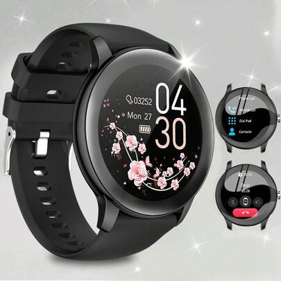 Smartwatch With Wireless Calling/Dialing, Multiple Sports Modes, Call Reminder And Rejection, SMS Notification, Customizable Wallpaper, Compatible With IOS/Android