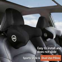 1pc Car Headrest Memory Foam Neck Pillow, All-Season Universal Car Interior Side Support Headrest For Car Seat - A - View 7