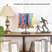 1pc Black Metal Medal Display Rack, Metal Medal Storage Rack, Suitable For Running, Sports, Marathon, Wrestling, Taekwondo Competition Medal Display And Storage - Multicolor - View 4