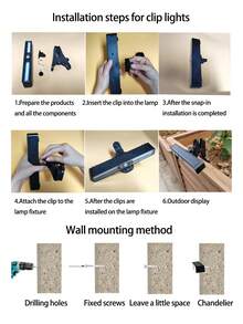 36LED Solar Clip Light, Outdoor Wall Light, Solar Powered, 3 Adjustable Modes Motion Sensor Light, Detachable Installation On Fence, Wall, Garage, Patio Umbrella, Multi-Functional Wall Light, Outdoor Solar Light - Solar Clip Light - View 12