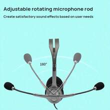 Logitech H110 Multi-Function Stereo Headset 3.5mm Dual Interface Wired Headphones, Suitable For Computer, Laptop - View 7