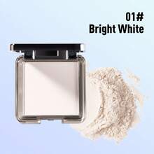 CZEL Kuzi Translucent Silk Setting Powder Compact, Touch-Up Loose Powder, Matte Powder, Oil-Control, Non-Cakey, Refreshing And Lightweight - 01#Bright White - View 11