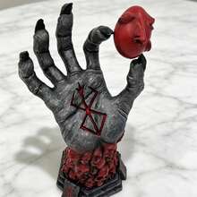 Patung Tangan Dewa Iblis Kreatif - Dekorasi Halloween Gotik, Karya Seni Resin Koleksi Horor dengan Detail Tulang, Kerajinan Tangan - 1PC - View 2