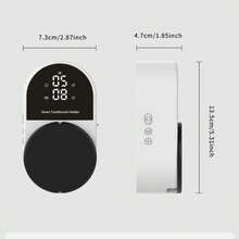 USB充電消毒牙刷架，壁掛式牙刷架，電動牙刷架裝置，牙刷收納架，2格牙刷收納架，牙膏擠壓器，浴室配件，家居裝飾 - 彩色 - 查看 5