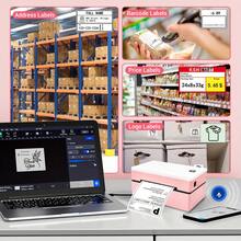 Marklife 4x6 Wireless Thermal Shipping Label Printer For Small Business Compatible With Smartphone And Computer Used For Shipping Labels, Barcode, QR Code, Thanks Labels, Logo Labels, Portable Thermal Label Printer, With 35 Label Stickers - Multicolor - View 9