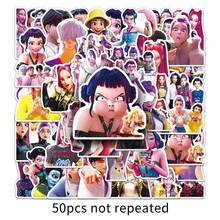 asmodee 50pcs Demon Hunters KPOP Stickers, Anime Movie Waterproof Decorative Notebook Stickers - Multicolor - View 3