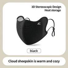 Autumn/Winter 3D Stereo Warm Face Mask, Unisex, Adjustable Ear Loops, Eye Corner Protection, Thermal Lined, Breathable, Windproof, Cycling Face Cover, Multi-Color, Reusable, Women's Accessory Mask, Halloween, Christmas, Outdoor, Breathable, Windproof, Cycling Face Cover - Multicolor - View 13