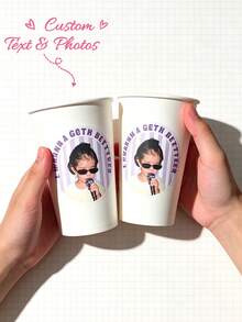 20-1pc Custom Face Birthday Stickers: Personalized Photo 30th Decorations, 21st Party Favors Waterproof Vinyl Decals - Multicolor - View 3