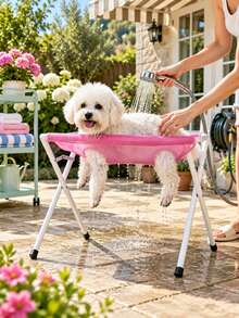 Dog Grooming Table Escape-Proof Breathable 8 Hole Restraint Puppy Grooming Table For Cat Kitten Puppy Nail Trimming Teeth Cleaning Bathing - Multicolor - View 8