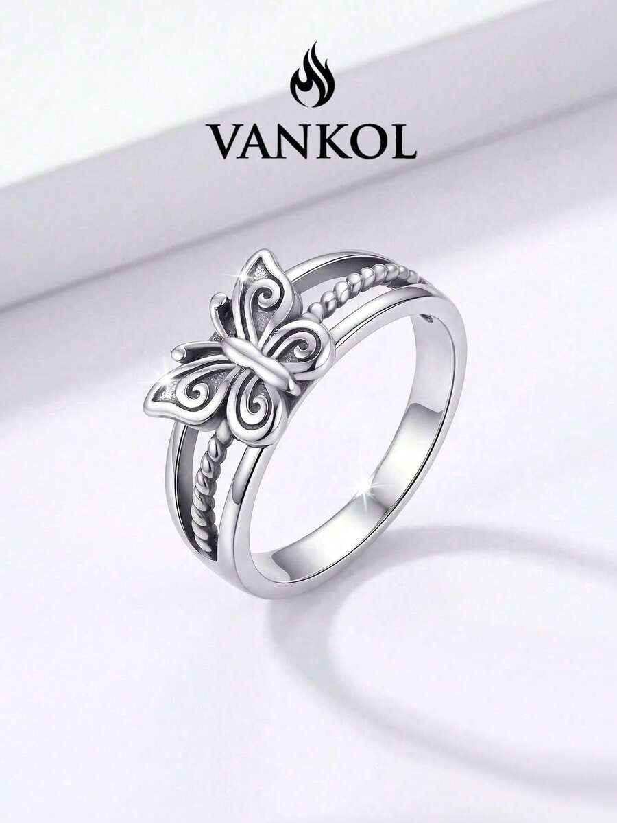 1pc Zirconia Inlaid Cute Bow Shape Women's Daily Wear Date Gift Exquisite Jewelry Gift - Ring 5 - View 1