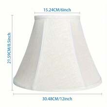 Best-Selling Modern Fabric Lamp Shade, Handmade Linen Lamp Shade For Table Lamp, Easy Installation, Bedside Decor, Detachable Function - Semicircle - View 3