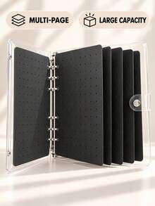 Multi-Page Large Capacity Cartoon Design Badge Storage Album, Used To Display Various Badges. Badges And Matching Accessories Not Included. - Multicolor - View 1