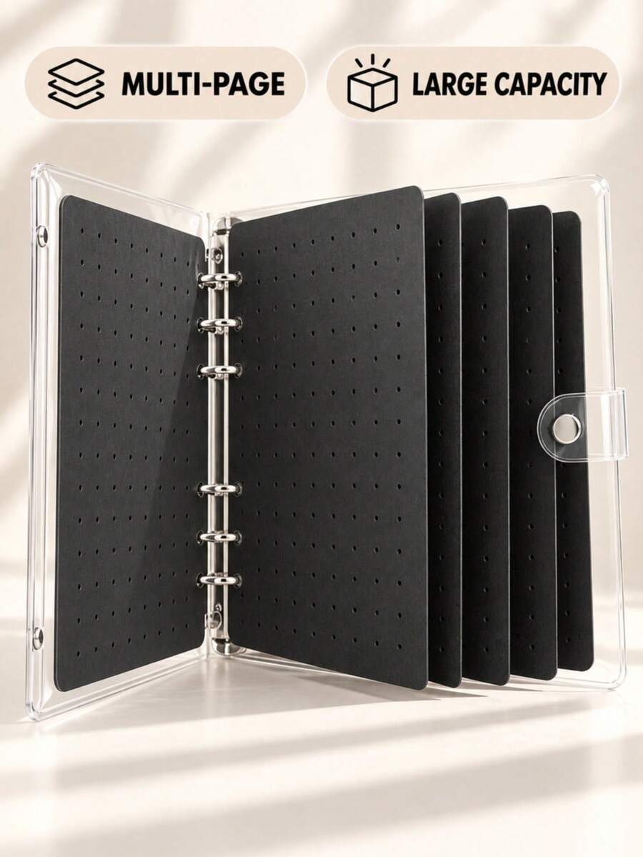 Multi-Page Large Capacity Cartoon Design Badge Storage Album, Used To Display Various Badges. Badges And Matching Accessories Not Included. - Multicolor - View 1