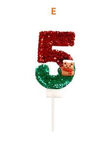 Christmas Theme Red & Green Reindeer Birthday Number Candles, Autumn Decor, Souvenirs, Camping, Kitchen, Christmas, Party Gifts, Kitchenware, Home Decor & Accessories, Party Supplies & Setup - View 13