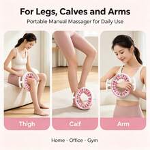 Massage Rollers, Equipped With Push-Pull Handles, Are Specially Designed For The Thighs, Calves, And Waist/Abdomen Areas, Effectively Relieving Deep Muscle Pressure, Reducing Cellulite, And Promoting Muscle Recovery. - View 5