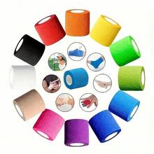 Self-Adhesive Elastic Bandage 64 Rolls 5cm*4.5m Non-Woven Multi-Purpose Tape Sports Protection Bandaging Universal - Red - View 5