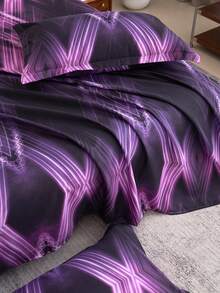 1pc Ultra Soft Printed Bed Sheet, Lightweight As A Cloud, Soft And Breathable, Suitable For Various Bed Types - Single Bed, Double Bed, Queen Bed, King Bed. Machine Washable, Essential For Home And Student Dorms, Back To School Season Must-Have, Suitable For All Seasons, Room Decoration - Multicolor - View 9