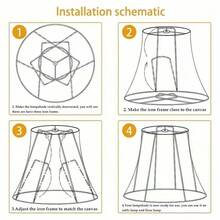 Best-Selling Modern Fabric Lamp Shade, Handmade Linen Lamp Shade For Table Lamp, Easy Installation, Bedside Decor, Detachable Function - Semicircle - View 8