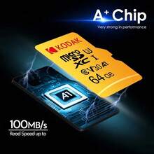 Kodak 16GB 32GB 64GB C10 MicroSD Card 128GB Class10 Micro SD Card 256GB 4K With Card Reader Adapter Compatible With PC - View 7