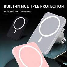 15W Universal Fast Charging Magnetic Wireless Car Phone Holder, Strong Suction Cup, One-Click Installation, Wide Compatibility, Seamless Charging For Car Navigation, Compatible With Iphone/Smartphones, Quick And Convenient - General Purpose - View 9