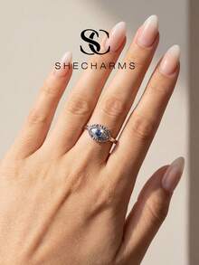 1pc Evil Eye Ring, Eternity Ring, Exquisite Jewelry Gift, Daily Accessory, Engagement/Wedding Gift - Style 4 - View 1