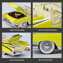 Maisto 1 Piece, 23.8 Cm In Length, 8.8 Cm In Width, 5.7 Cm In Height. 1:24 Scale Die-Cast Alloy Rockets Vintage Car Model, With Realistic Rubber Tires. A Collectible Desktop Ornament And Great Gift Option For Friends On Festivals. - Multicolor - View 4