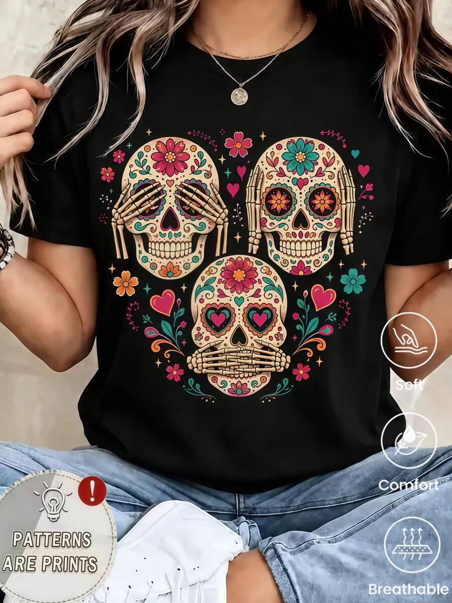 Women T-Shirts - Black - View 1