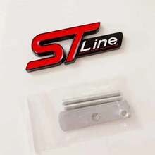 ملصق شعار ST Line معدني ثلاثي الأبعاد للشبكة الأمامية وشارة الصندوق الخلفي للسيارة، إكسسوارات لسيارات فورد كوجا MK3 MK4 S Max فوكس فييستا - A - مشاهدة 14