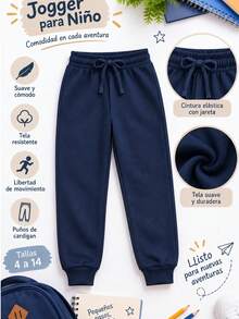 Tween Boys Pants - Navy Blue - View 1