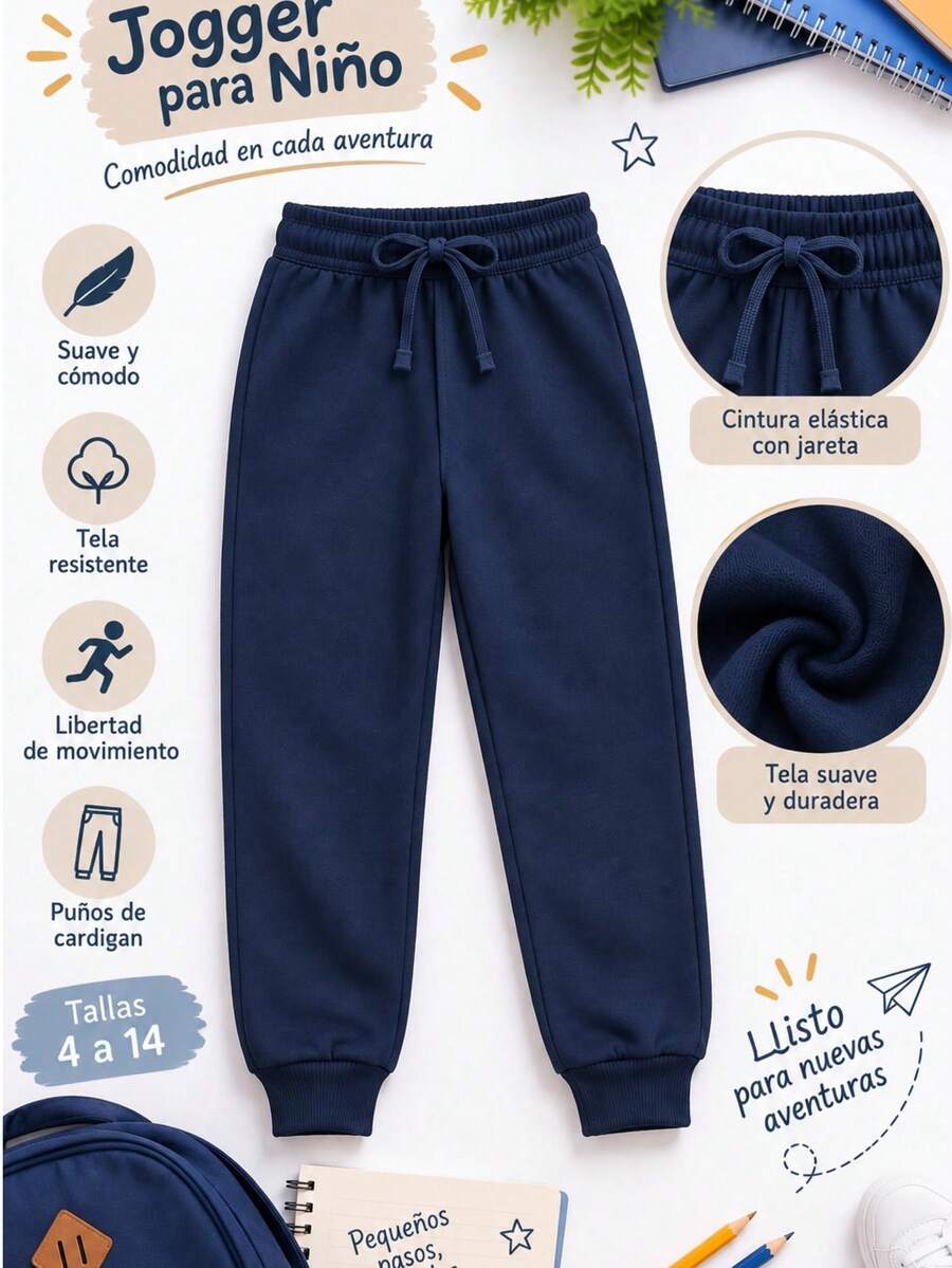 Tween Boys Pants - Navy Blue - View 1
