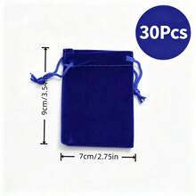 Velvet Jewelry Drawstring Bags, Soft Gift Pouches Suitable For Rings, Necklaces, Bracelets, Multi-Color - Multicolor - View 23