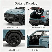 New 1/36 Alloy Car Model, Latest New Energy Performance Car Simulation Model, Movable Car Model, Realistic Appearance, Realistic Details, Suitable For Car Enthusiasts Collection, Halloween Gift Collection, Home Decor - Multicolor - View 3