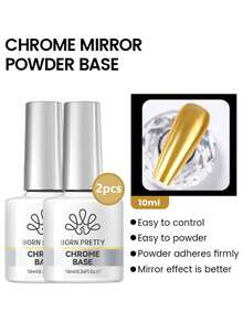 BORN PRETTY 2pcs 10ml Base Varnish Semi Permanent Soak Off UV LED Nail Gel Polish Paint Varnish Nail Art Cocok Untuk Penggunaan di Salon dan Rumah Sakit - Clear - View 1