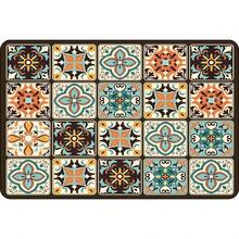 1pc Extra Large Draining Mat, Vintage Print, Bar Countertop Waterproof Mat, Drying Mat, Drainage Mat, Coffee Machine Mat, Coffee Cup | Tableware Draining, Absorbent Quick-Drying Draining, Waterproof & Oil-Resistant, Washable & Reusable, Suitable For Kitchen | Cafe, Tea Cup, Coffee Cup, Coffee Machine Accessories, Home Decor For Coffee Lovers, Rental Renovation, Perfect As Housewarming Gift, Halloween Gift, Christmas Gift - Multicolor - View 16