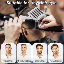 4-In-1 Detachable Fade Comb Set Designed For Fading, Blending & Layering , Compatible With All Shears & Styling Tools – Ideal For Home & Salon Use - Multicolor - View 7